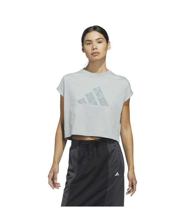 T-shirt adidas Western Big Logo Femme Sama