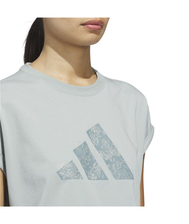 T-shirt adidas Western Big Logo Femme Sama