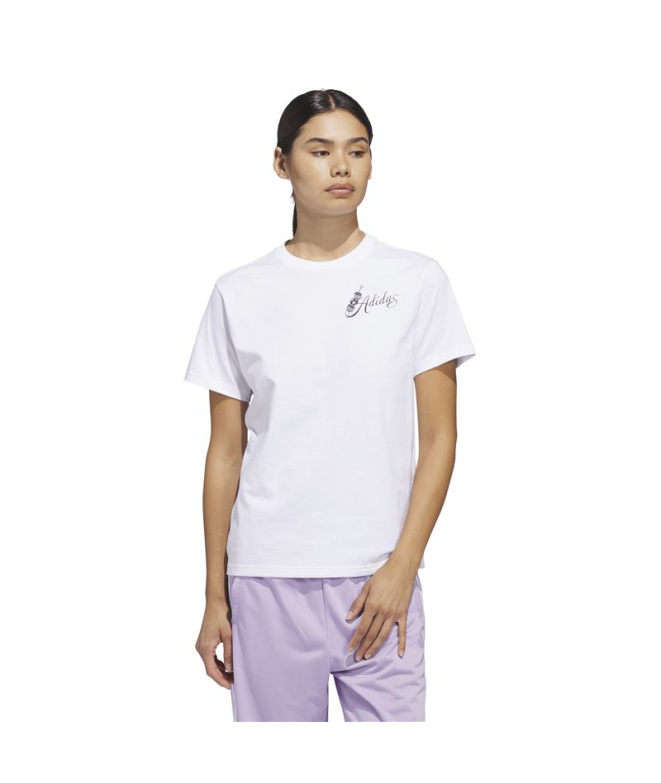 T-shirt adidas Sc Pilates Femme Blanc