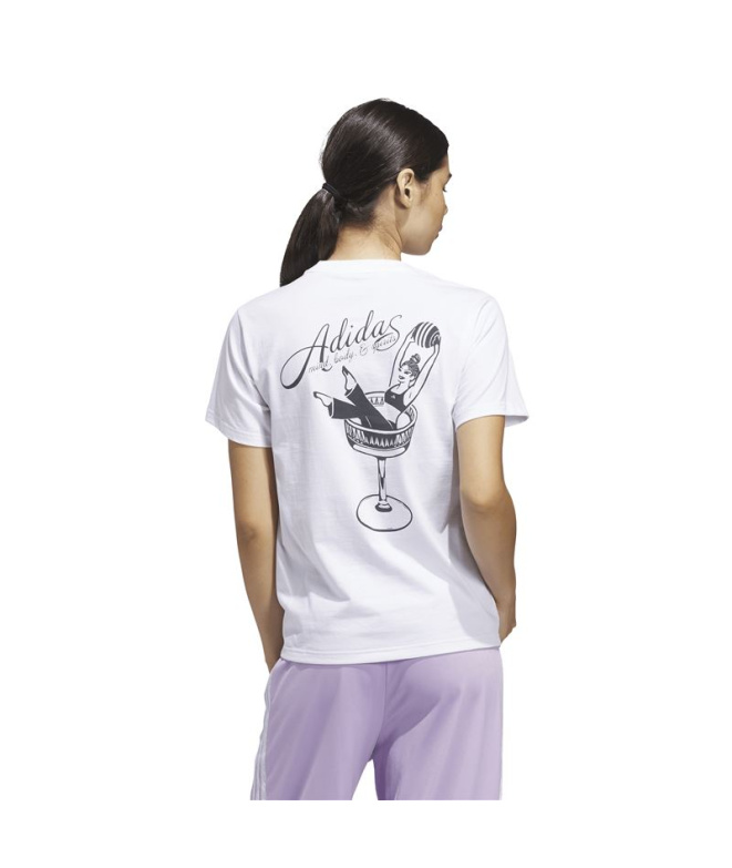 T-shirt adidas Sc Pilates Femme Blanc