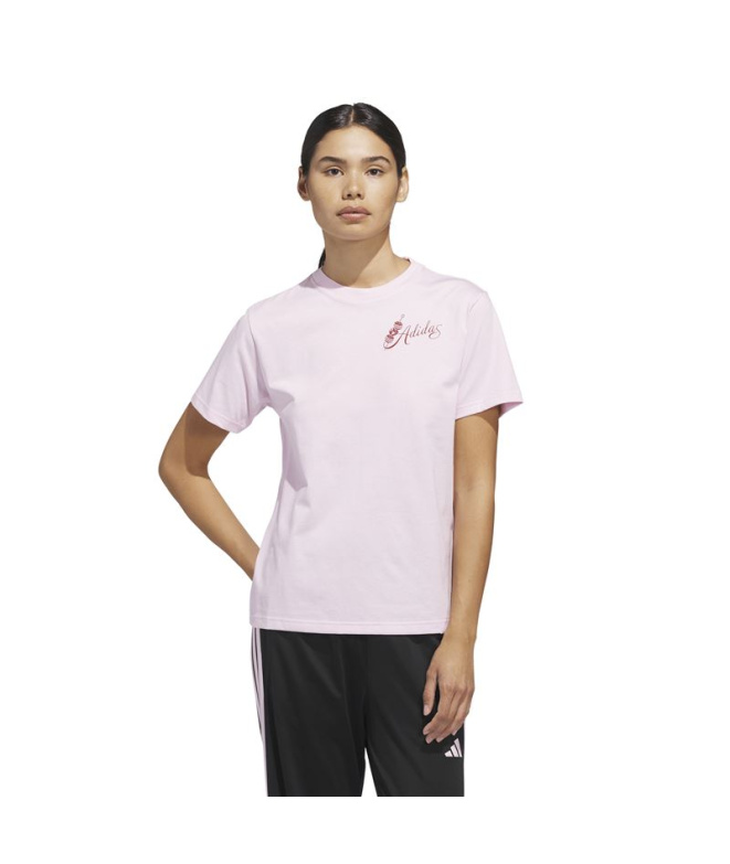 Camiseta adidas Sc Pilates Mulher Rosa