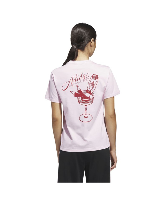 T-shirt adidas Sc Pilates Femme Rose