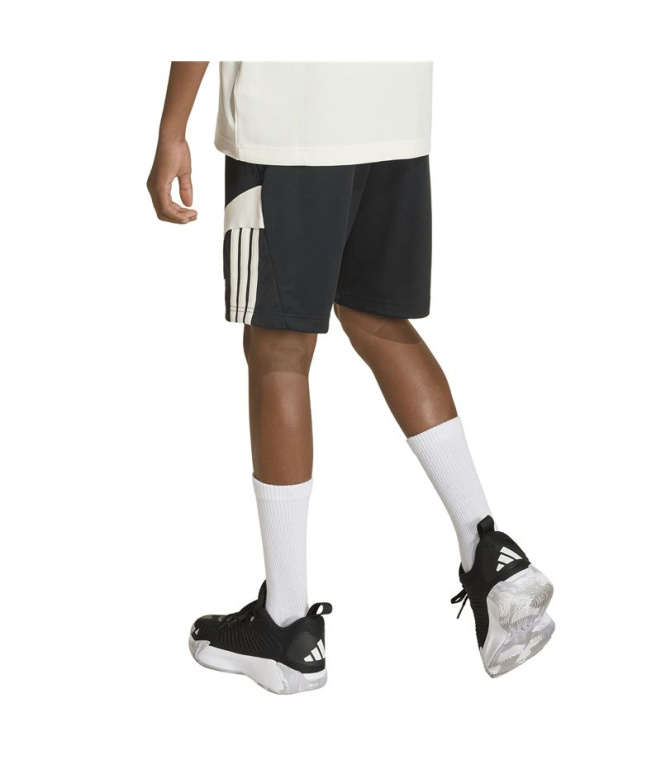 Pantalons adidas Hot Sho Enfant Noir/Blanc/Blanc
