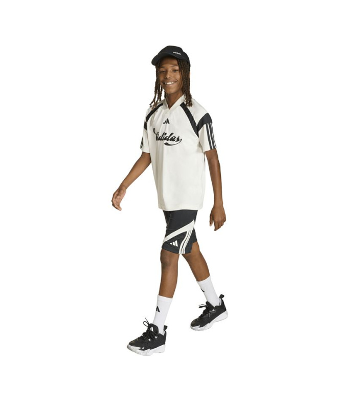 Pantalons adidas Hot Sho Enfant Noir/Blanc/Blanc