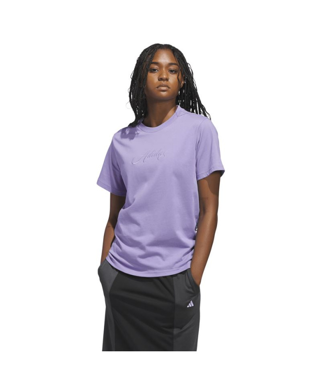 T-shirt adidas Sc Cursive Femme Lilmag