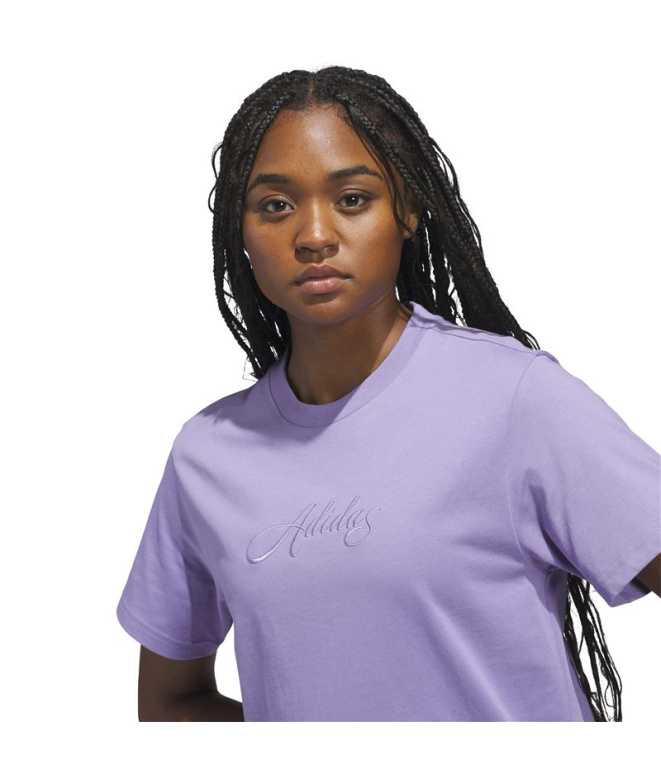 T-shirt adidas Sc Cursive Femme Lilmag