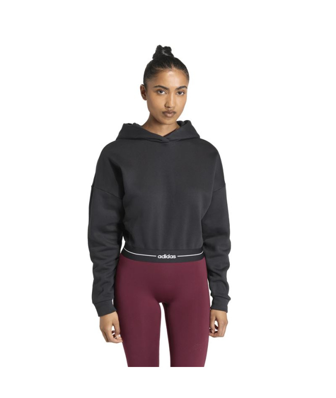 Sweat de Fitness adidas Q1 Hyg Hoodie Femme Noir