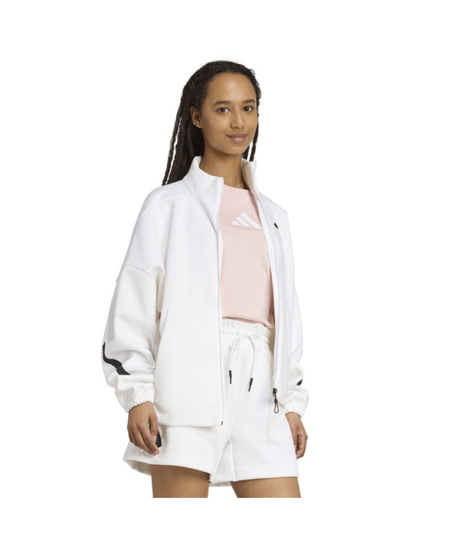 Moletom adidas Z.N.E. Tt Mulher Branco