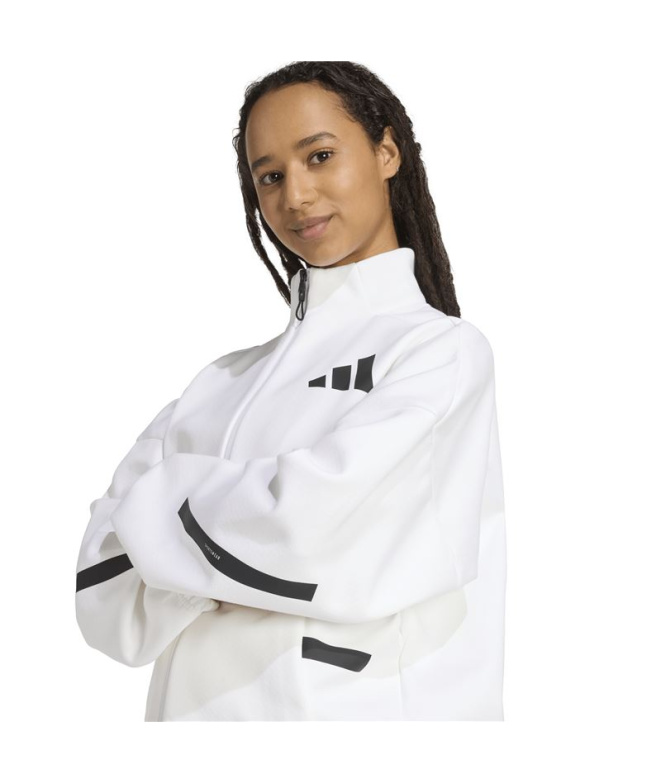 Moletom adidas Z.N.E. Tt Mulher Branco