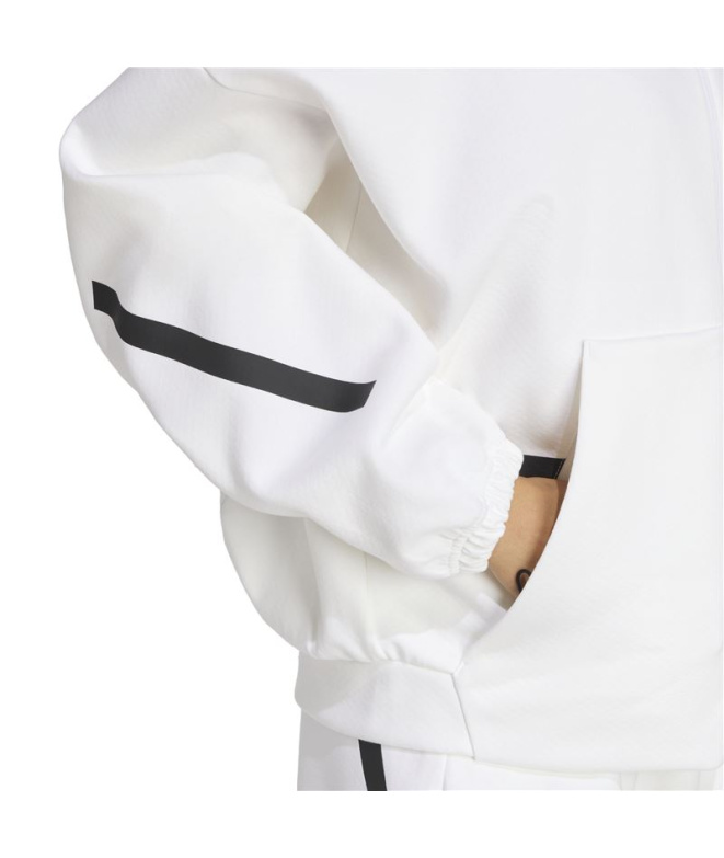 Moletom adidas Z.N.E. Tt Mulher Branco