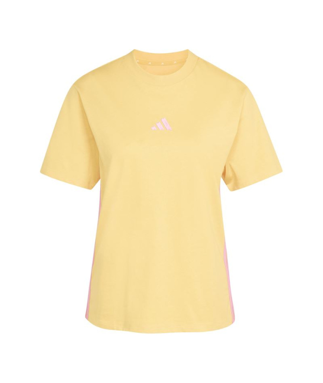 T-shirt adidas 3 Bandes Sj Femme Mase/Stfltr