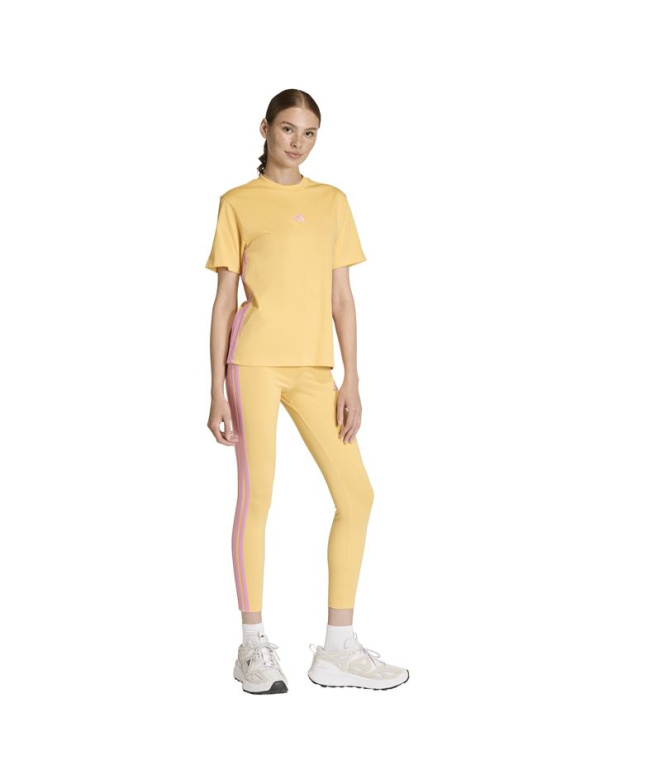 Camiseta adidas 3 Bandas Sj Mujer Mase/Stfltr