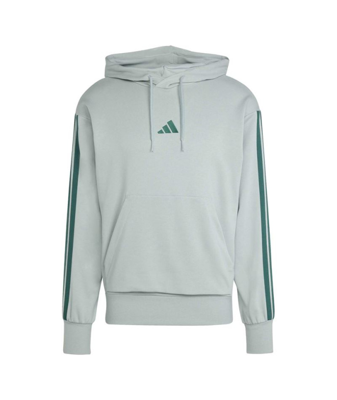 Moletom adidas 3 Bandas Ft Hd Homem Sama/Verde