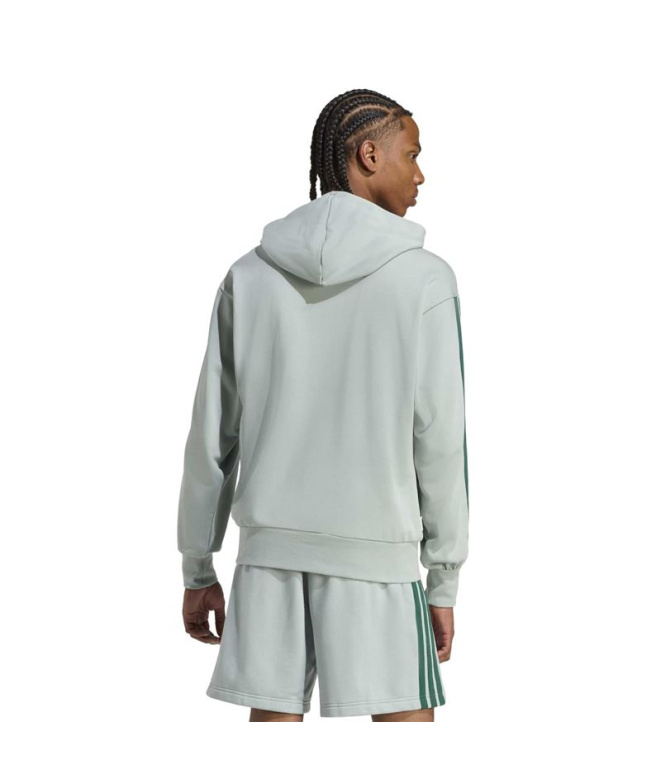 Moletom adidas 3 Bandas Ft Hd Homem Sama/Verde