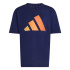 T-shirt adidas Lk Big Logo 160 Enfant Bleu Foncé/Mase/Mapu/Napu