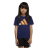 Camiseta adidas Lk Big Logo 160 Infantil Azul Escuro/Mase/Mapu/Napu