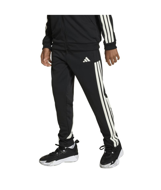 Calça adidas Hot Infantil Preto/Branco/Branco