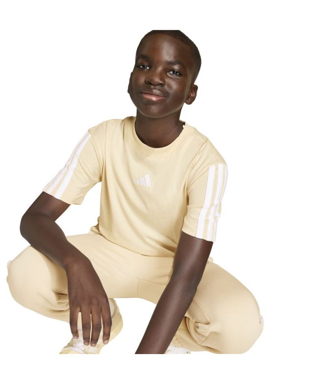 T-shirt adidas 3 Bandes 160 Enfant Licr/Blanc