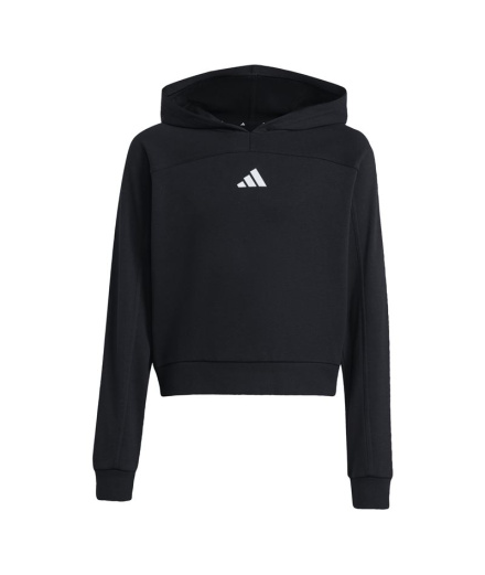 Moletom adidas Jg Glam Swt Menina Preto/Plamet