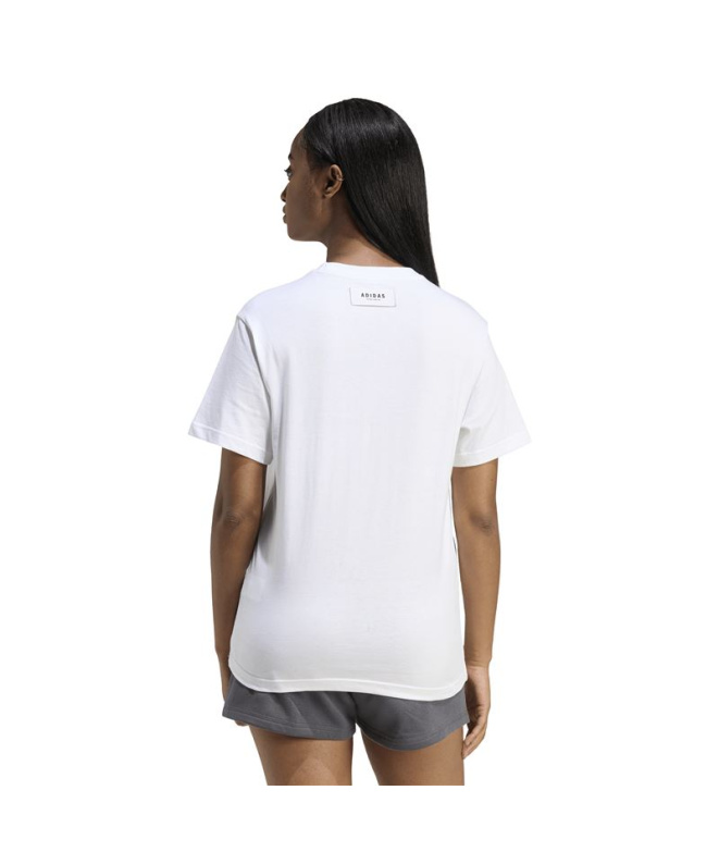 Camiseta adidas Camo Mulher Branco