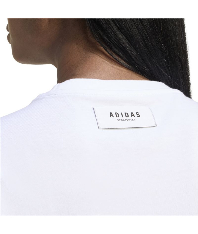 Camiseta adidas Camo Mulher Branco