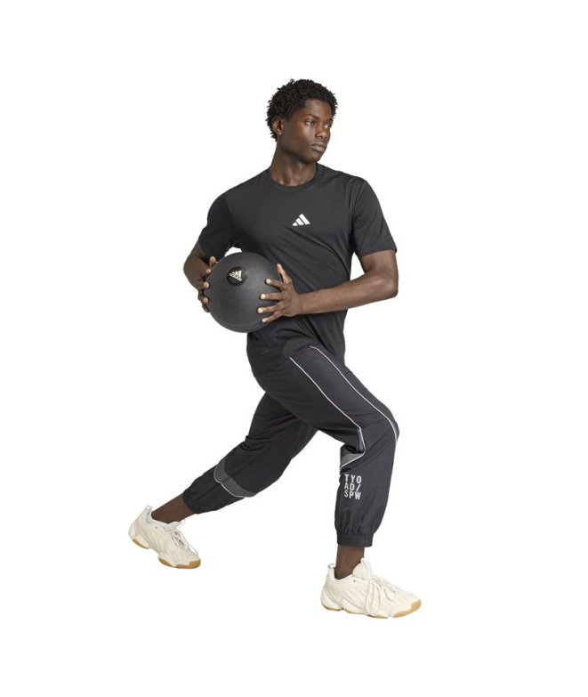 Camiseta de Fitness adidas Tr Id G Homem Preto