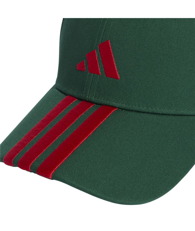 Boné adidas Bball 3 Bandas Cap Nl Drkgrn/Escmej
