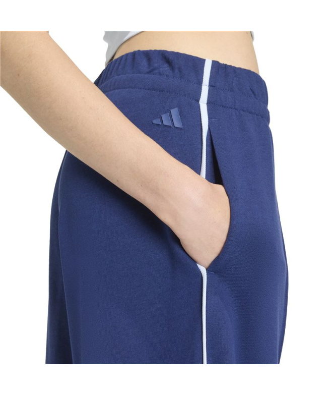 Pantalons adidas Cp Femme Bleu Foncé/Blanc