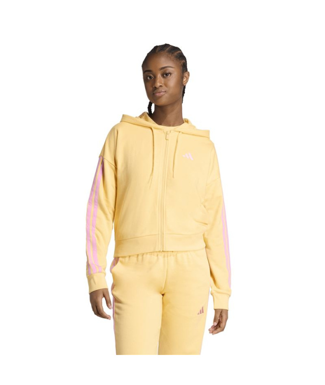 Casaco adidas 3 Bandas Ft Fz Hd Mulher Mase/Stfltr