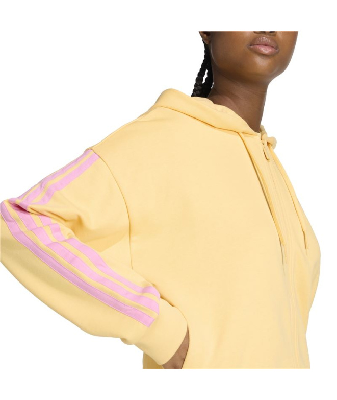 Casaco adidas 3 Bandas Ft Fz Hd Mulher Mase/Stfltr