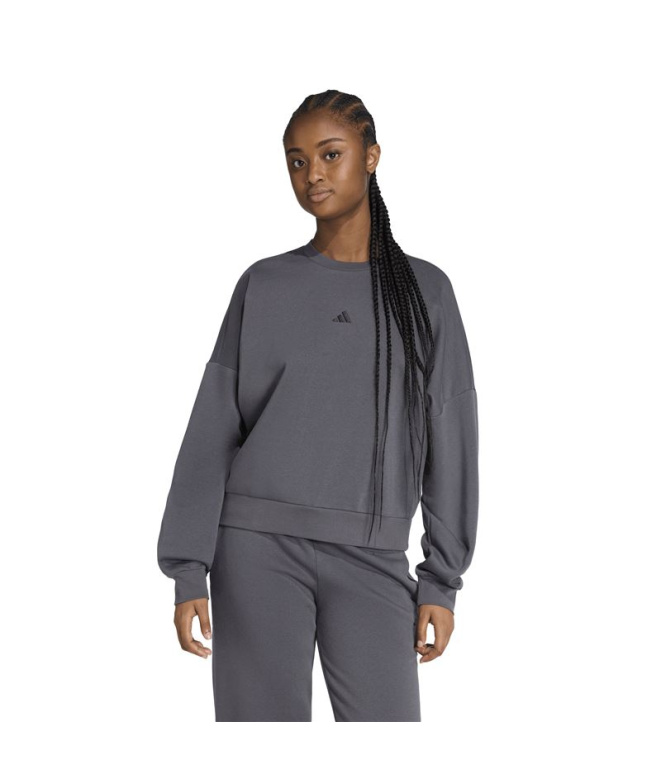 Sweat adidas SL Fc Swt Femme Gris/Noir