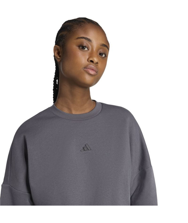 Sweat adidas SL Fc Swt Femme Gris/Noir
