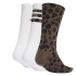 Meias adidas Leo Sock 3Pp Esttie/Marsom/Branco