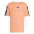 Conjunto adidas Lk 3 Bandas T-Set 160 Infantil Naos/Azul Escuro