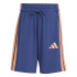 Conjunto adidas Lk 3 Bandas T-Set 160 Infantil Naos/Azul Oscuro