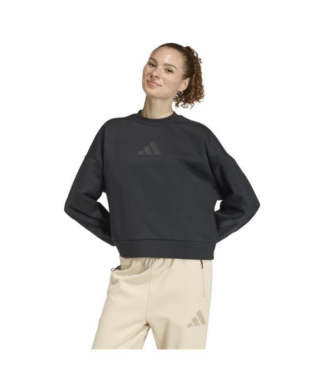 Sweat adidas Z.N.E. Swt Femme Noir