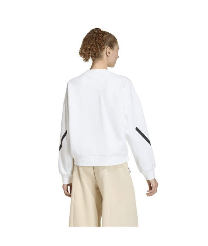 Moletom adidas Z.N.E. Swt Mulher Branco