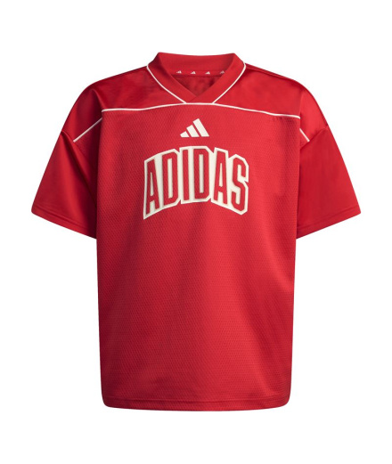 Camiseta adidas Std Bb Sht Infantil Granate/Blanco