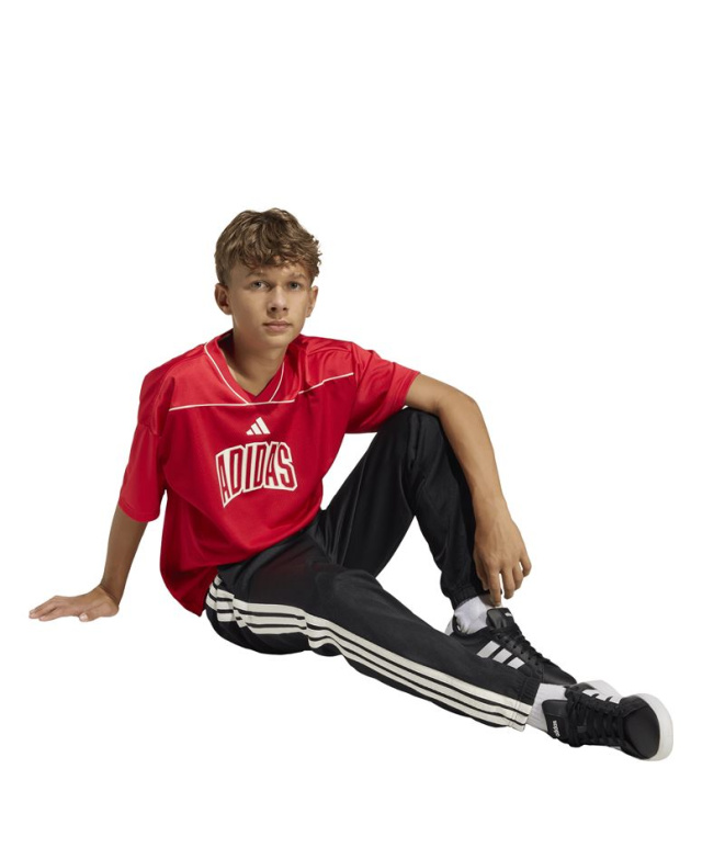 T-shirt adidas Std Bb Sht Enfant Grenat/Blanc