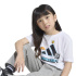 T-shirt de Fitness adidas Lk Mc Tr Enfant Blanc