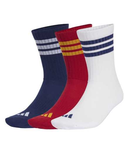 Chaussettes adidas 3 Bandes Ess Crw 3P Bleu...