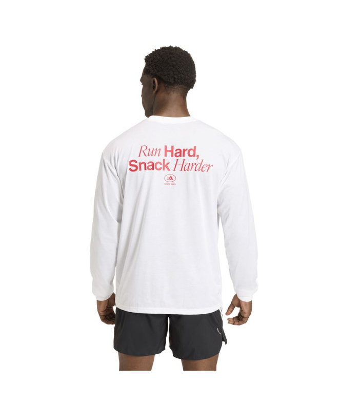 Sudadera de Running adidas Runhard G Ls Blanco