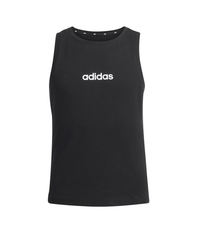 Camiseta Alças adidas G Linear Sj Tk Menina Preto