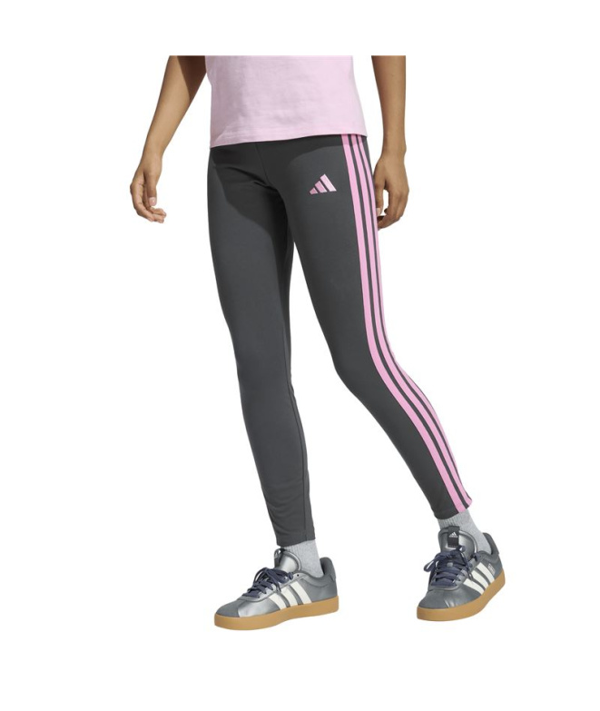 Mallas adidas 3Stripes Sj Leg Mujer Gris/Stfltr