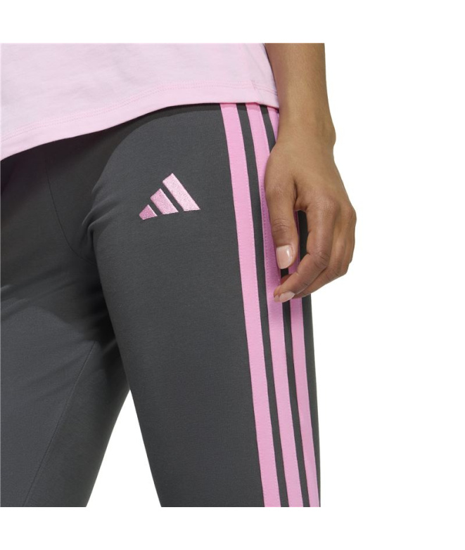 Mallas adidas 3Stripes Sj Leg Mujer Gris/Stfltr