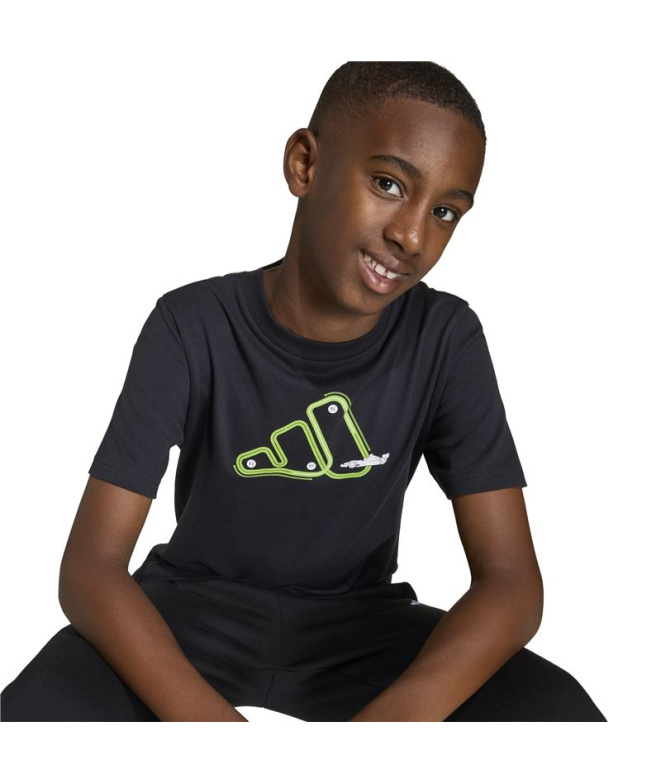 T-shirt adidas Moto 1 Enfant Noir