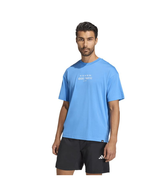 Camiseta de Fitness adidas Pwr G Homem Azul