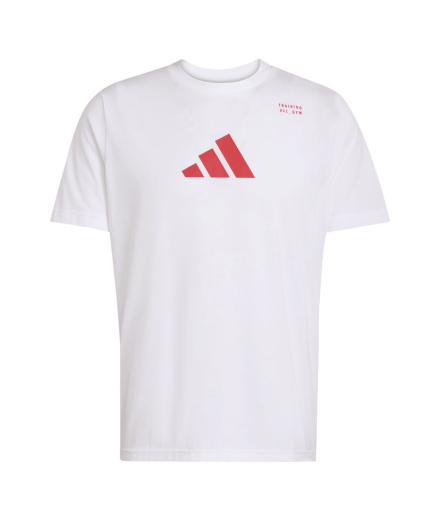 Camiseta de Fitness adidas Tr Cat G Hombre Blanco/Granate