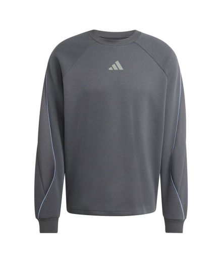 Sudadera adidas Stadium Crw Hombre Gris/Grpuch
