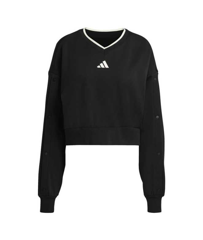 Sweat adidas Sta Seas Cre Femme Noir/Blanc
